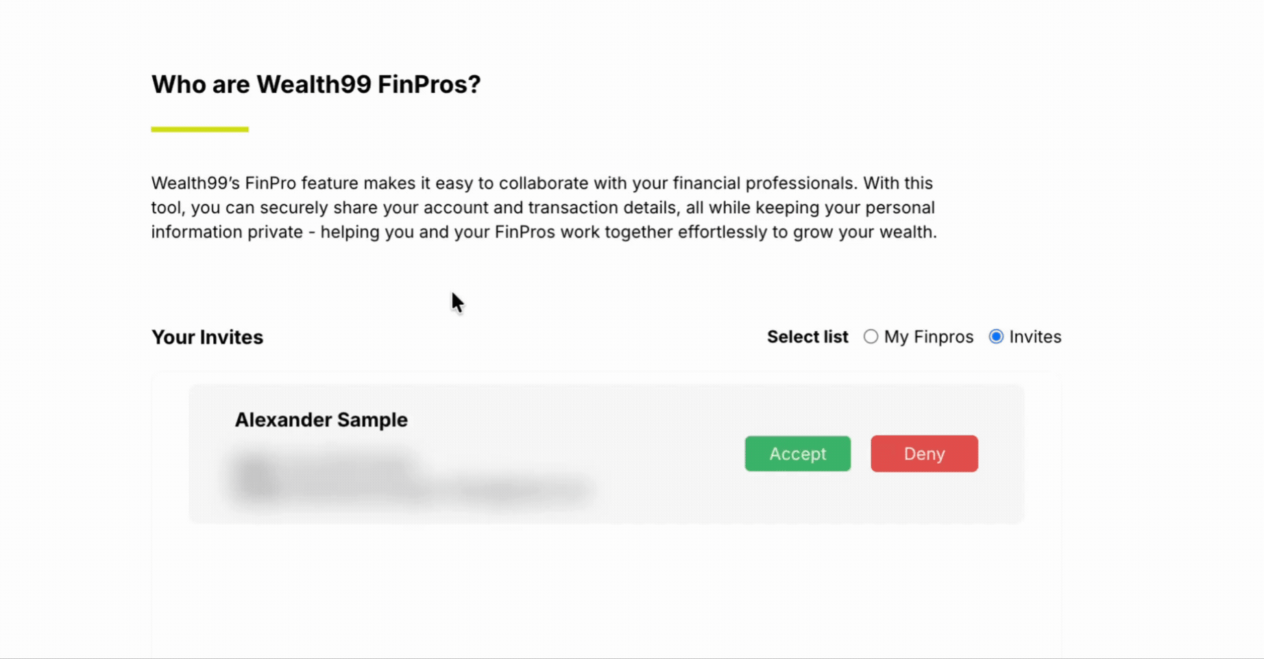 How do I connect a FinPro to my Wealth99 account_ 03